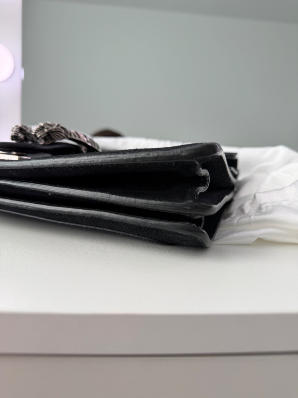 Authentic Gucci Dionysus Medium Black Velvet Shoulder Bag - Picture 6 of 12
